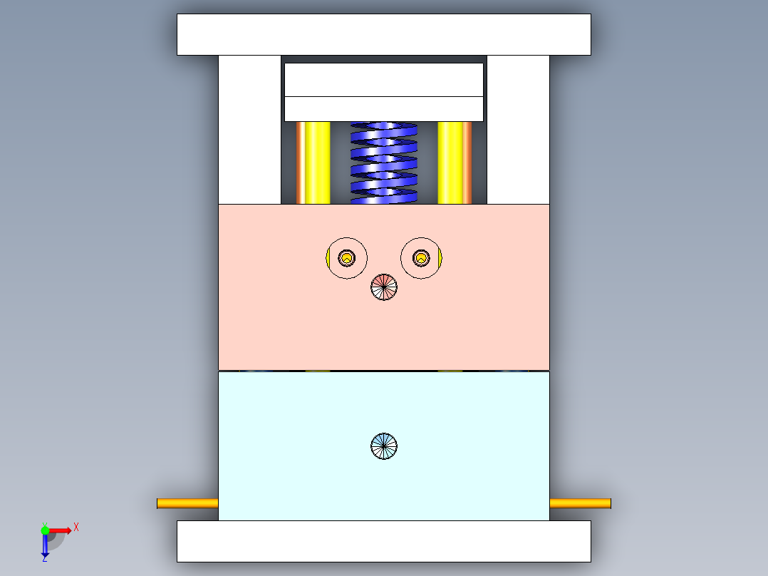 塑胶管套（一出多穴）俯视图