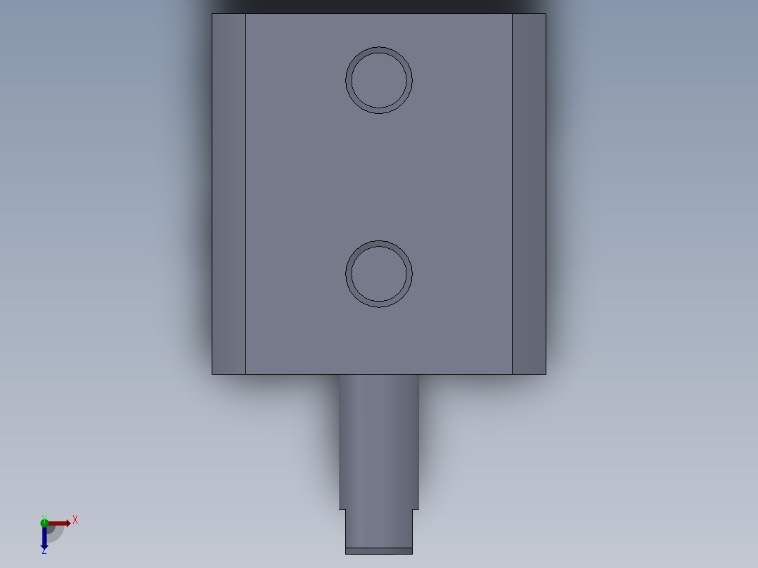 气缸CQ2A12_10D0俯视图