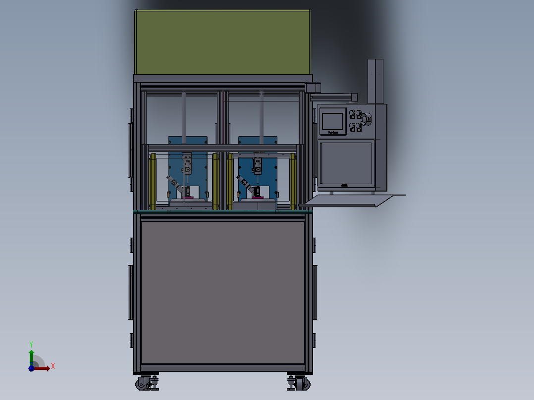 双工位二氧化碳清洗设备前视图