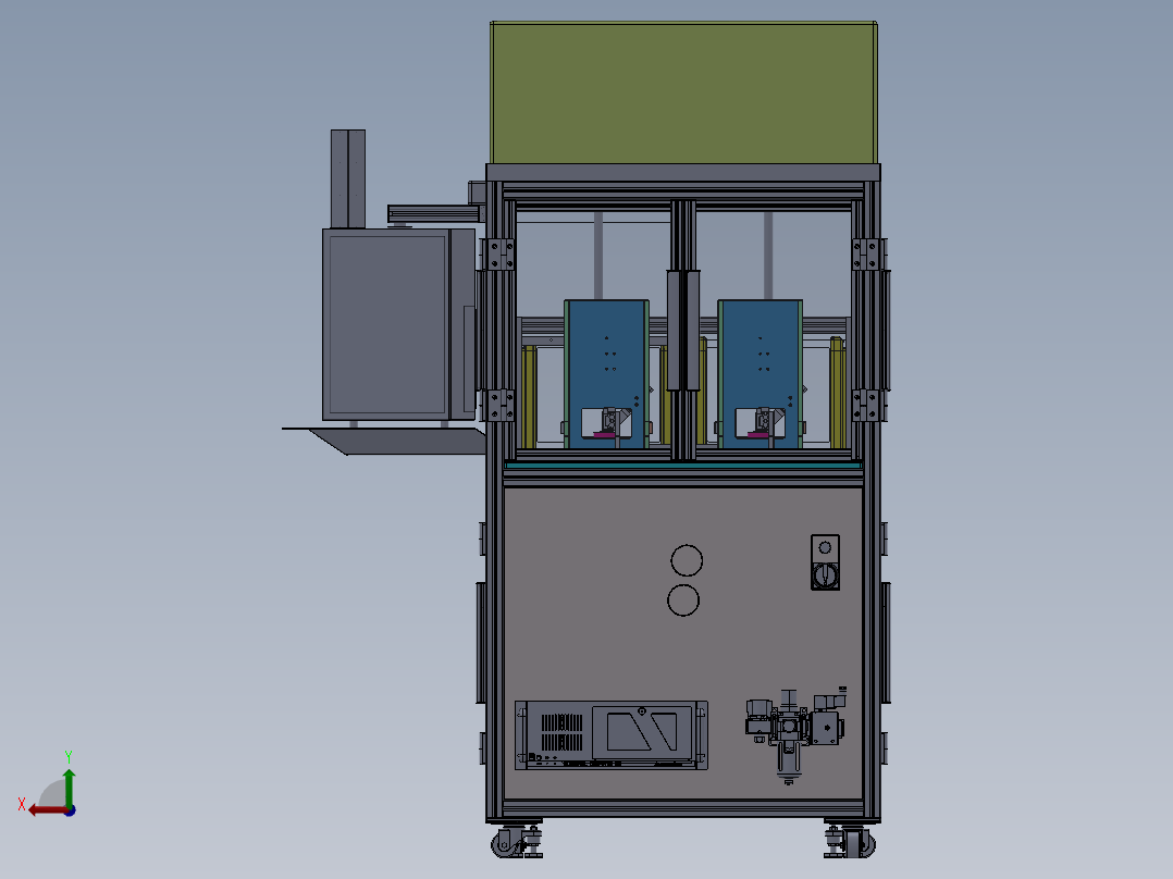 双工位二氧化碳清洗设备后视图