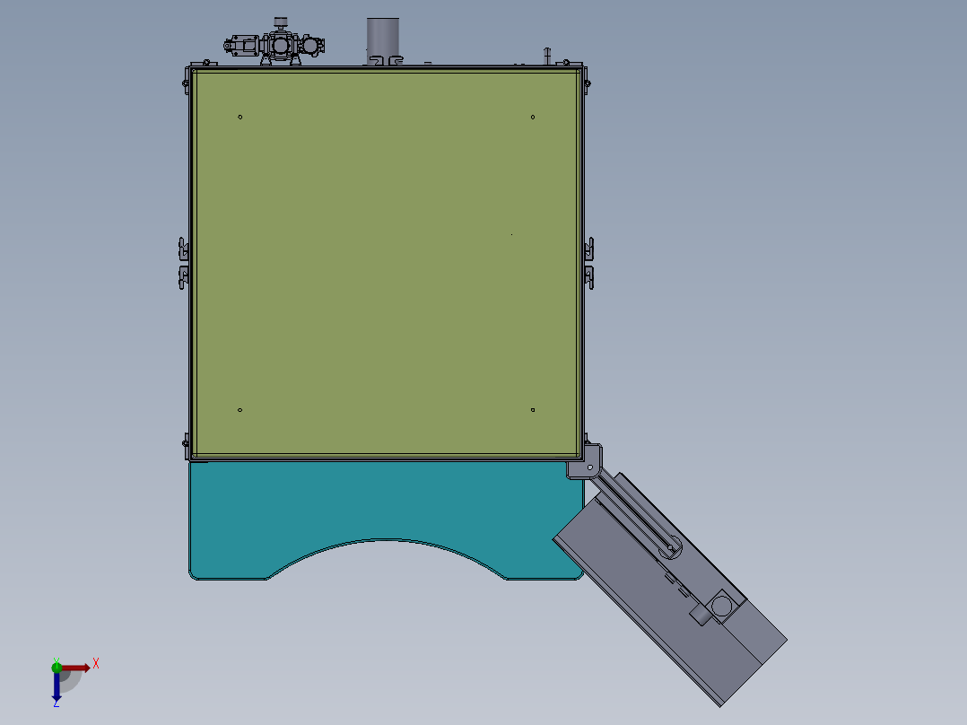 双工位二氧化碳清洗设备俯视图