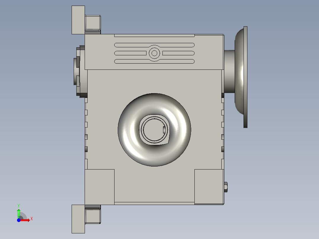 WPWDT型蜗轮蜗杆减速机WPWDT155-40-C前视图