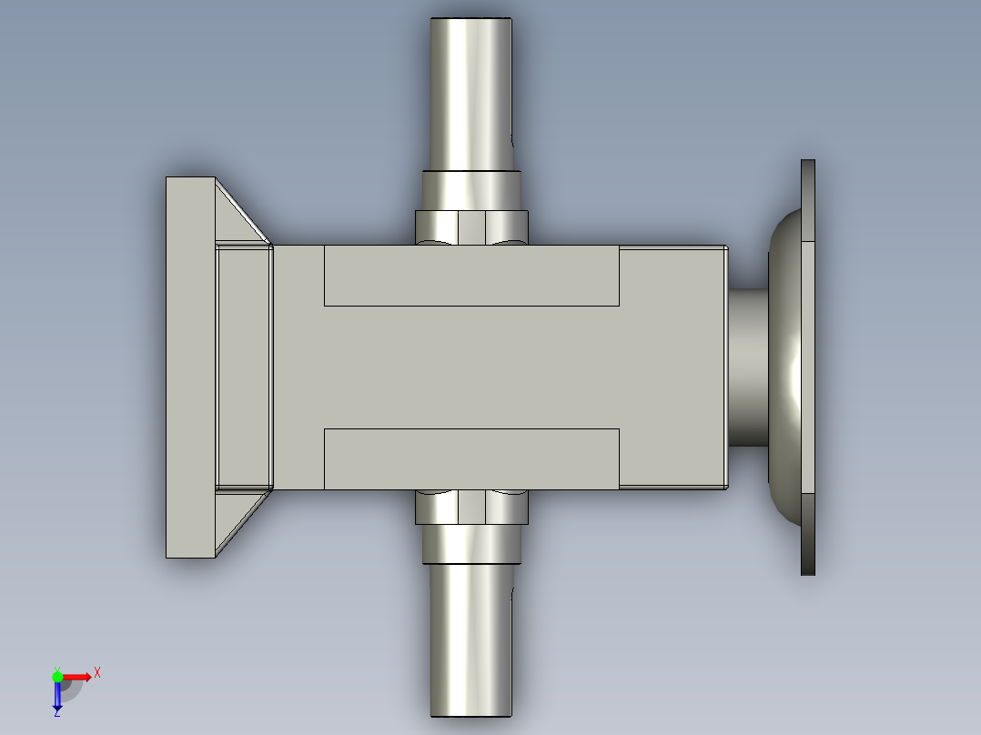 WPWDT型蜗轮蜗杆减速机WPWDT155-40-C俯视图