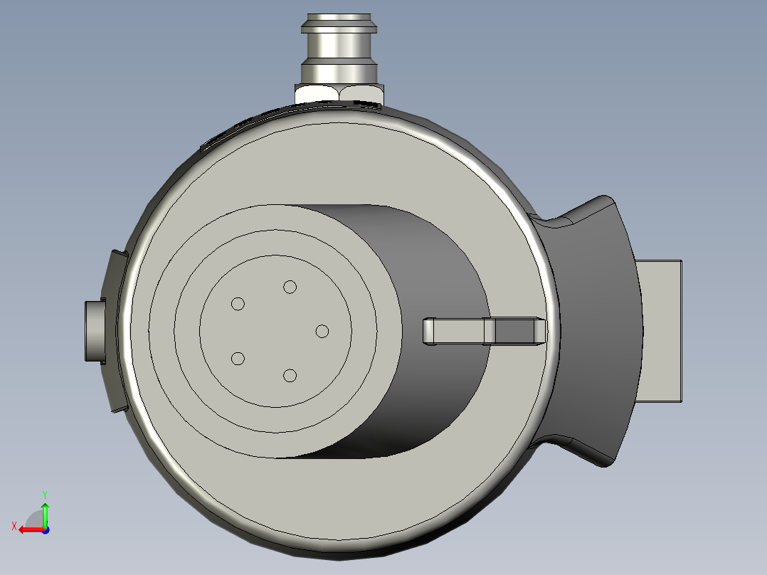 气吸式电动起子装配后视图