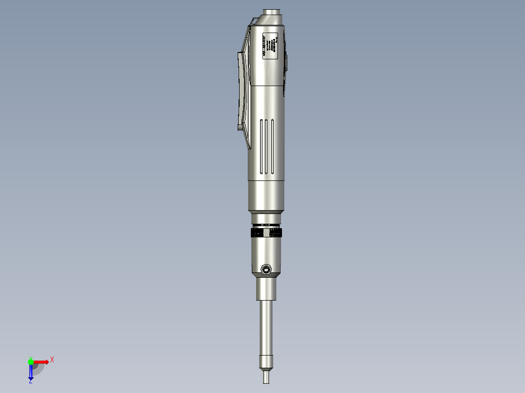 气吸式电动起子装配俯视图