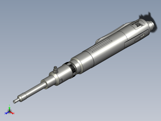 气吸式电动起子装配正等轴测缩略图