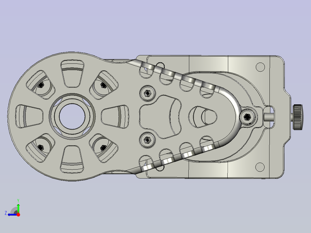 57步进电机减速1比3(MJ45)右视图