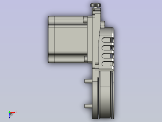 57步进电机减速1比3(MJ45)俯视缩略图