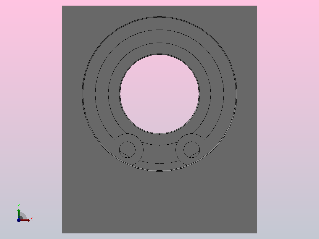 L型轴承座组件_BLC-6903-2Z-30-A前视图