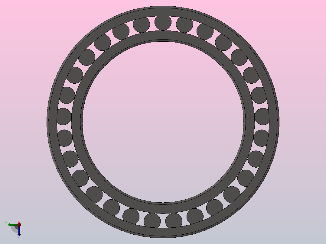 轧机用四列圆柱滚子轴承FCDP型_FCDP 100144530右视图