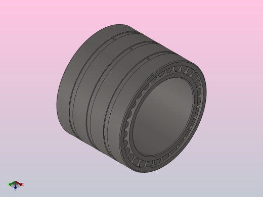 轧机用四列圆柱滚子轴承FCDP型_FCDP 100144530正等轴测缩略图