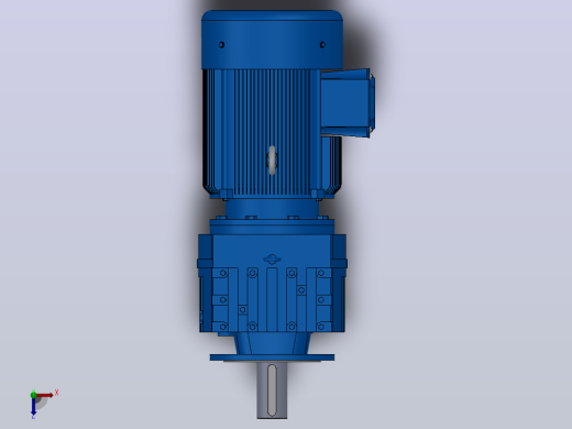RF147法兰轴伸式安装斜齿轮减速机RF147-Y55-4P-250-M1-0°-Φ450俯视缩略图