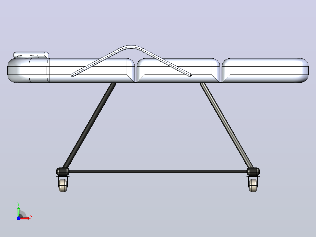 治疗床 3D前视图
