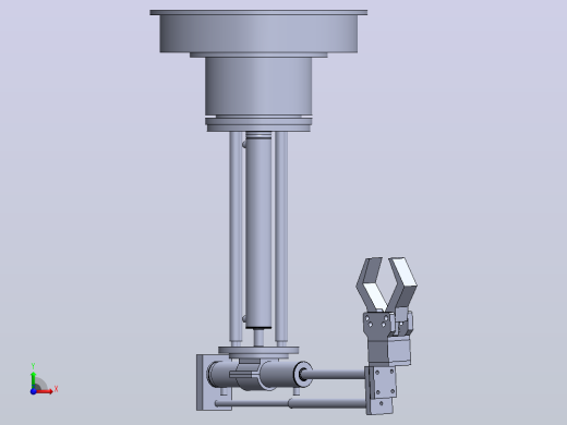 气动机械手设计【说明书+CAD+SOLIDWORKS+仿真】前视缩略图