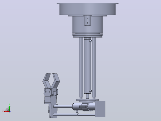 气动机械手设计【说明书+CAD+SOLIDWORKS+仿真】后视缩略图