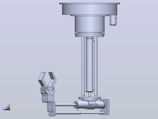 气动机械手设计【说明书+CAD+SOLIDWORKS+仿真】右视缩略图