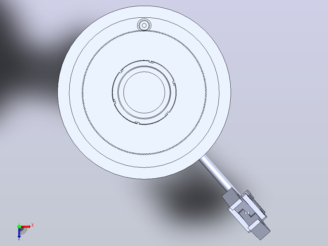 气动机械手设计【说明书+CAD+SOLIDWORKS+仿真】俯视图