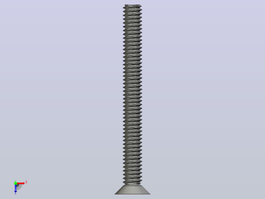 M2 3mm - 20mm DIN965A小公制螺钉俯视缩略图