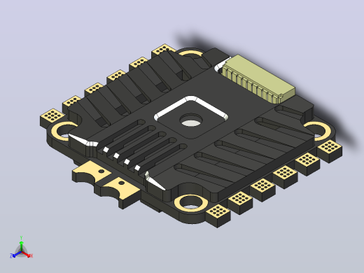 F55A Pro II 55A 3-6S AM32 4-IN-1 ESC w_ bec正等轴测缩略图