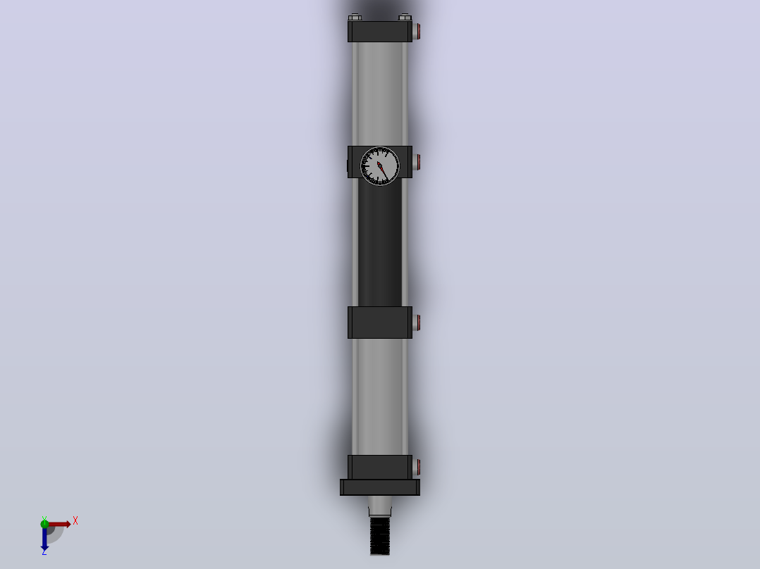 MPTF-1T[MPTF-63-100-10-1T]快行程增压缸 (2)俯视图