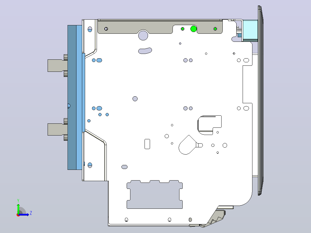 NA8-4000 1600A-2500A 4P 抽屉式-水平接线+门框202409左视图