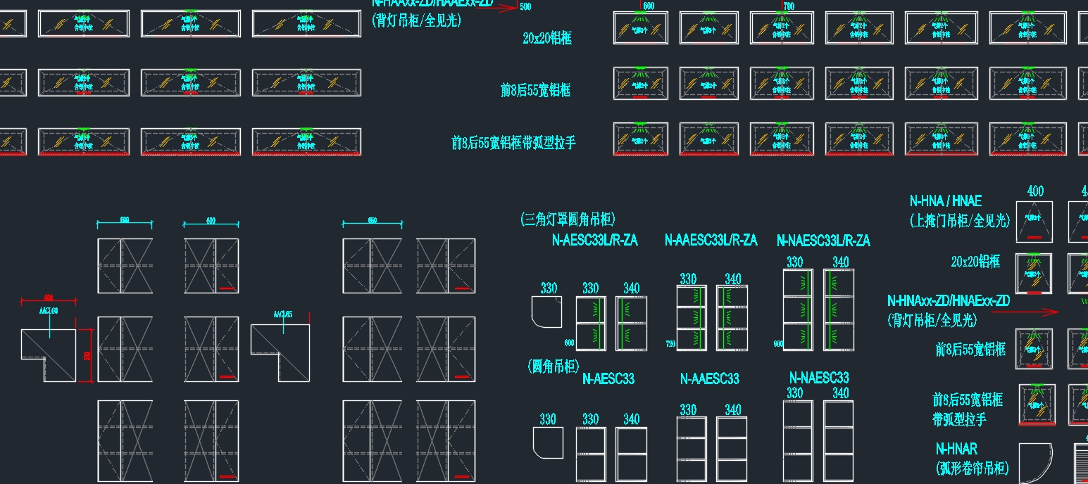 专业橱柜标准图块