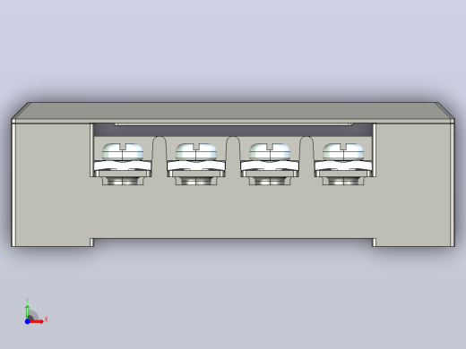 TB-1504接线端子三维模型202011前视缩略图