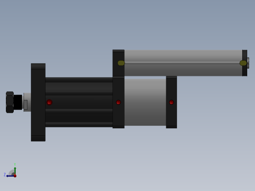 MPT-40T系列标准型[MPT-150-150-5-30T-M1-S1-0°]气压增压缸右视缩略图
