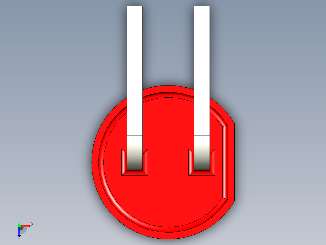 LED 5mm红色俯视图