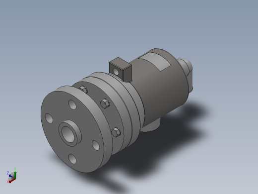 Q1S-GF型旋转接头[Q1S-GF25-10]正等轴测缩略图