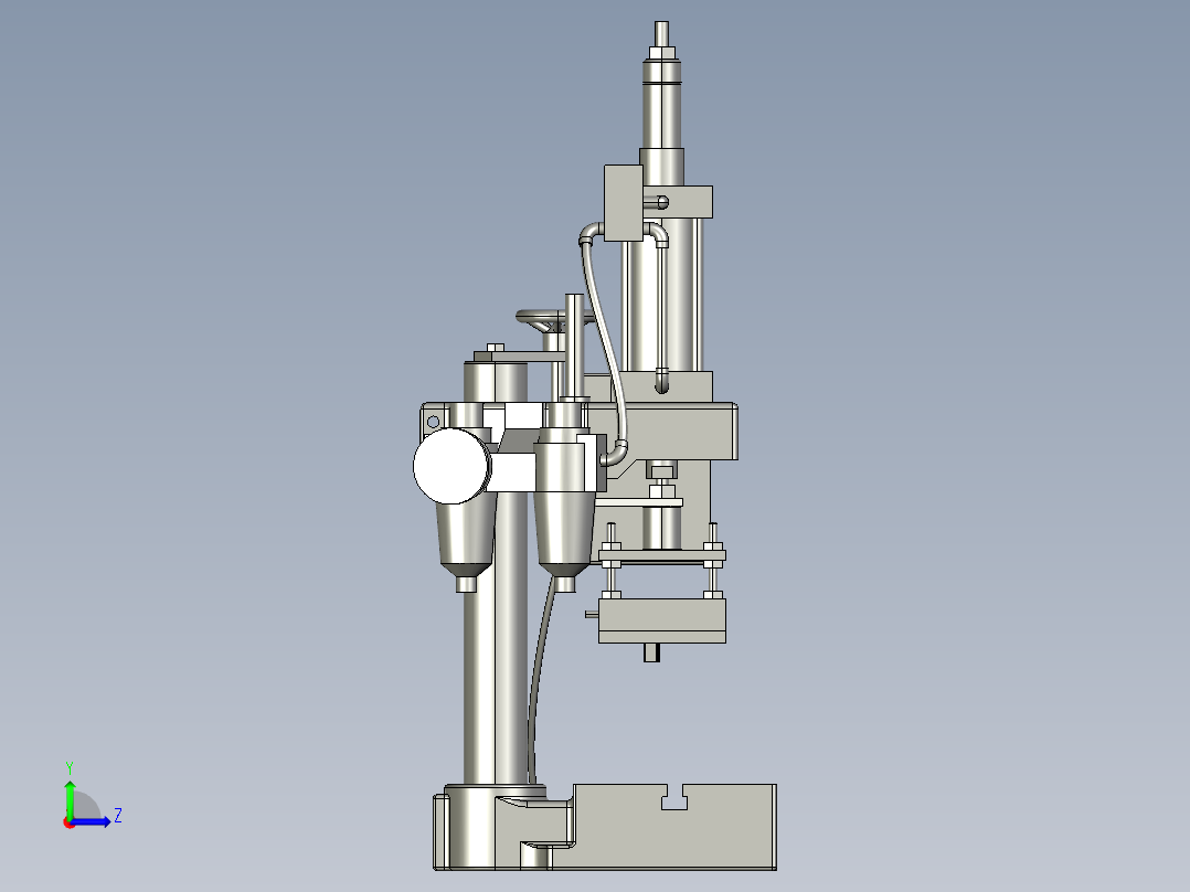 热压机3D模型左视图