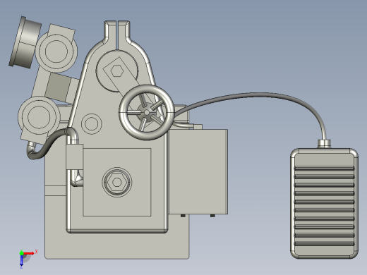 热压机3D模型俯视缩略图