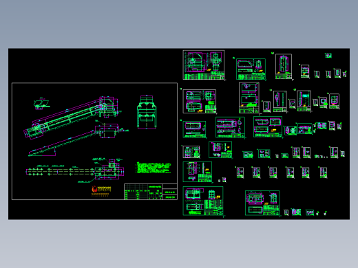 DS400连续斗式输送机全套制作图