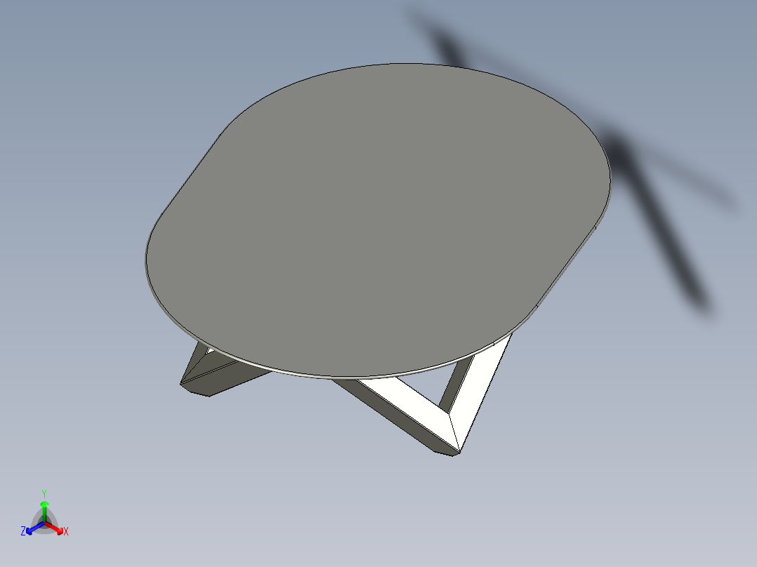 咖啡桌正等轴测图