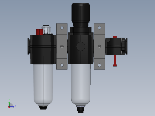 KIT FILTRO REGULADOR LUBRIF. DRENO AUTO 3-8 (BL73-XXX)左视缩略图