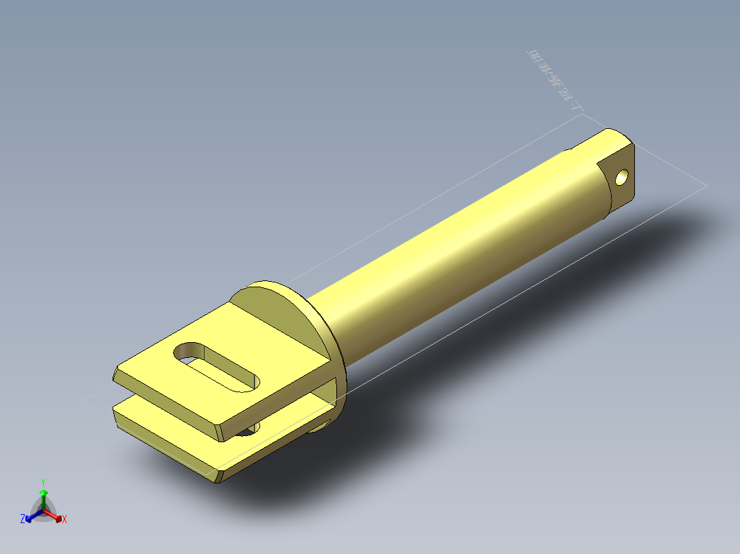 S18 输出轴正等轴测图
