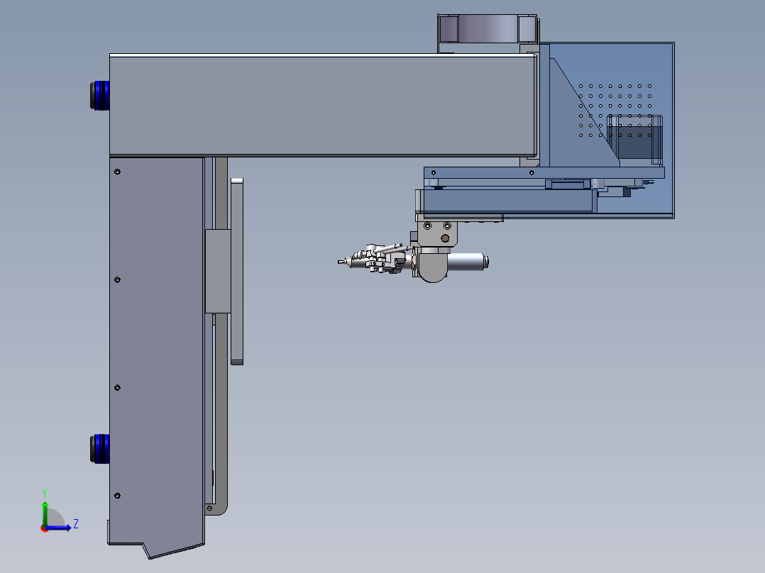 300机三头焊锡机左视图