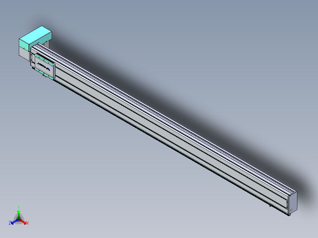 威洛博VBC同步带传动一无尘环境VBC14-L45-S1950-BRD-ZP75-C3主视图
