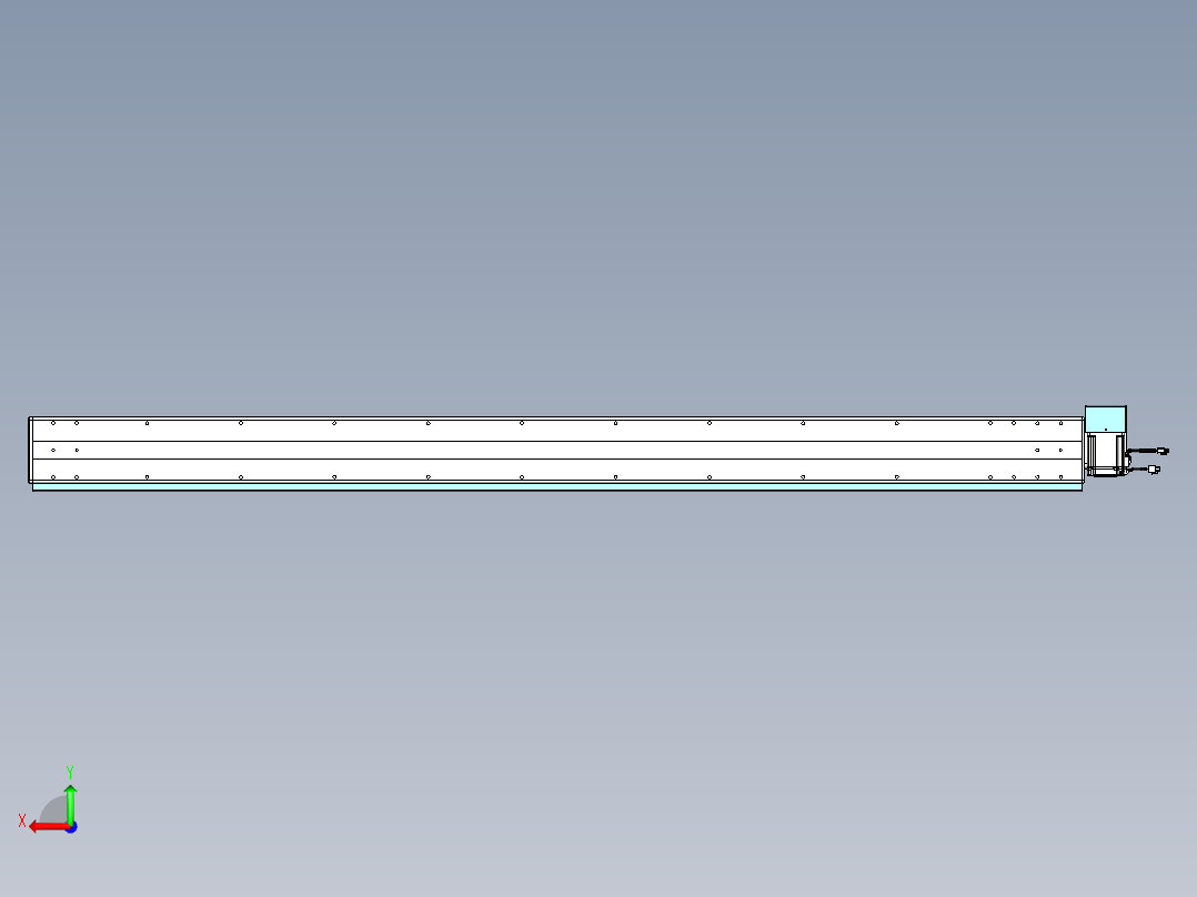 威洛博VBC同步带传动一无尘环境VBC14-L45-S1950-BRD-ZP75-C3后视图