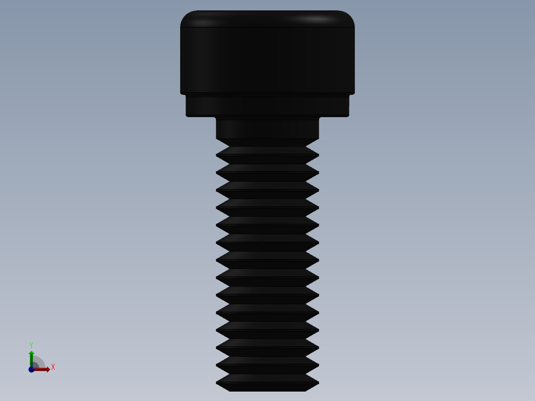 紧固件-No.10-32 Socked Head主视图