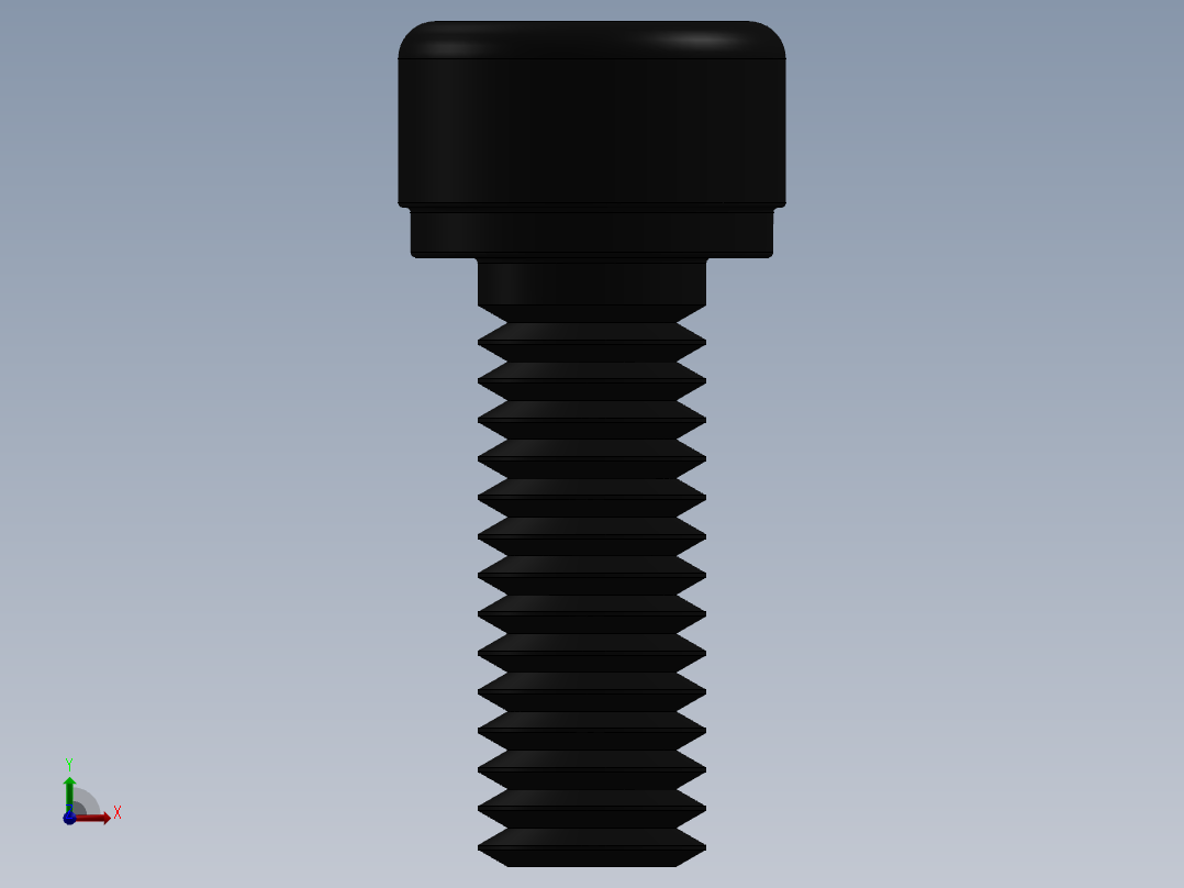 紧固件-No.10-32 Socked Head前视图