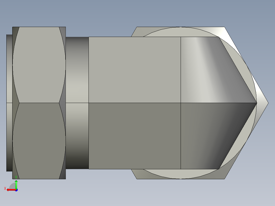 卡套式工业通用硬管接头32_ebu-s后视图
