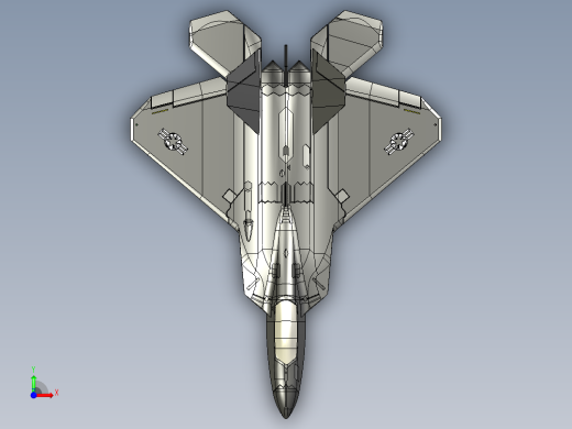 F-22型猛禽战斗机前视缩略图
