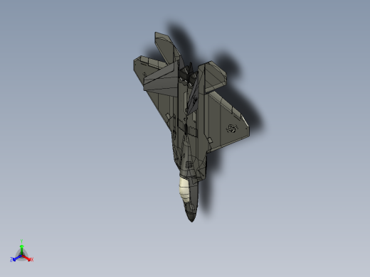 F-22型猛禽战斗机正等轴测缩略图