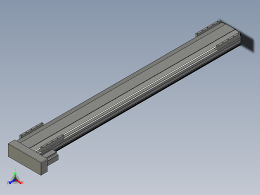 直线模组LHA21-S1800-L设计图纸