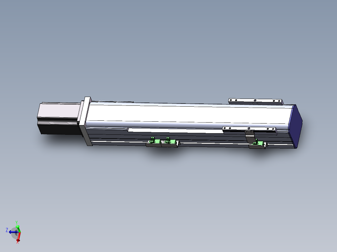 电动滑台模组SDM75直连模型 -（加长滑台）