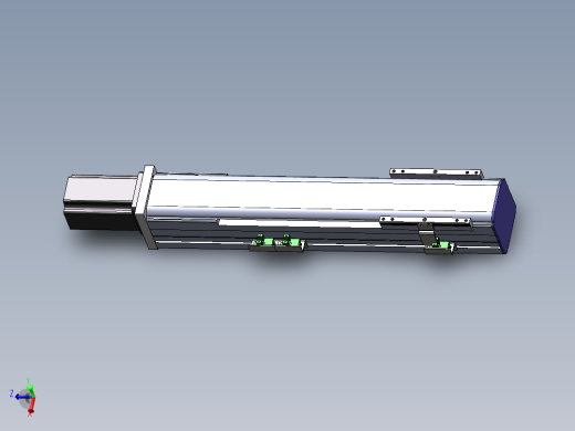 电动滑台模组SDM75直连模型 -（加长滑台）