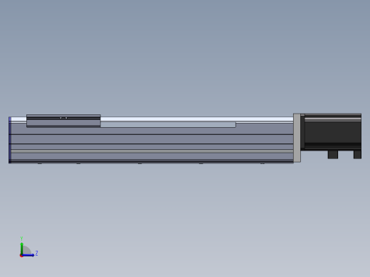 电动滑台模组SDM75直连模型 -（加长滑台）左视缩略图