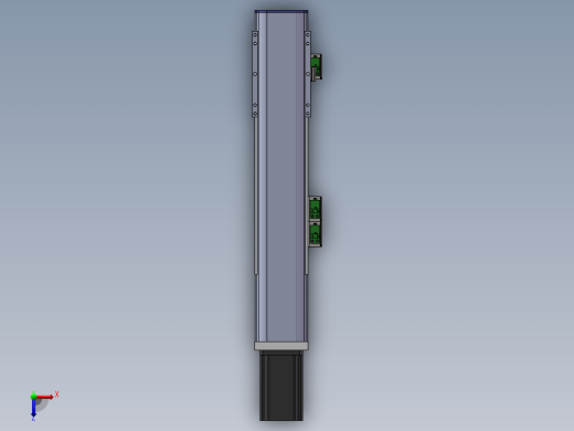 电动滑台模组SDM75直连模型 -（加长滑台）俯视缩略图