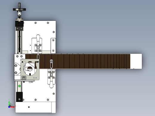 指板螺母开槽夹具前视缩略图